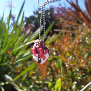 Collier glace coco-framboise