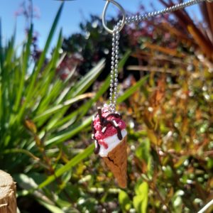 Collier glace coco-framboise